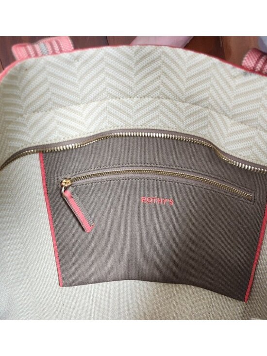 The Lightweight Zipper Tote in Sunbeam Market Stripe | Rothy Rothy\'s The Essential Tote Sunkisse dream Stripe Large Shopper Bag